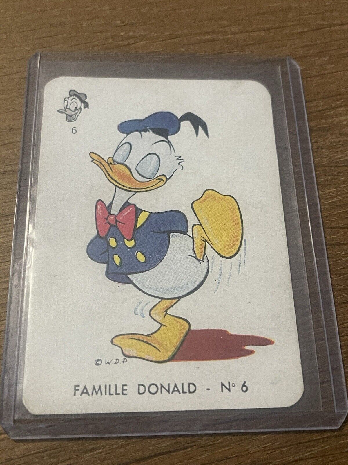 Vintage Rare French Disney 🎥 Card Game Donald Duck Playing Card RARE