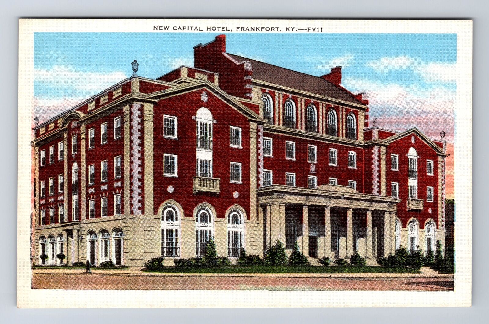 Frankfort KY-Kentucky, New Capital Hotel Advertising, Antique, Vintage Postcard
