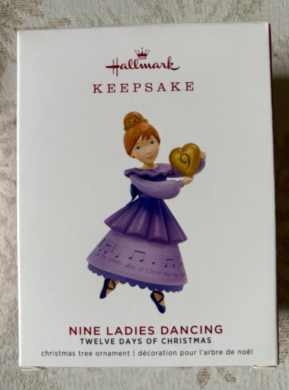 Hallmark 2019 12 Days Christmas #9 Series Ladies Dancing Keepsake Ornament MIB