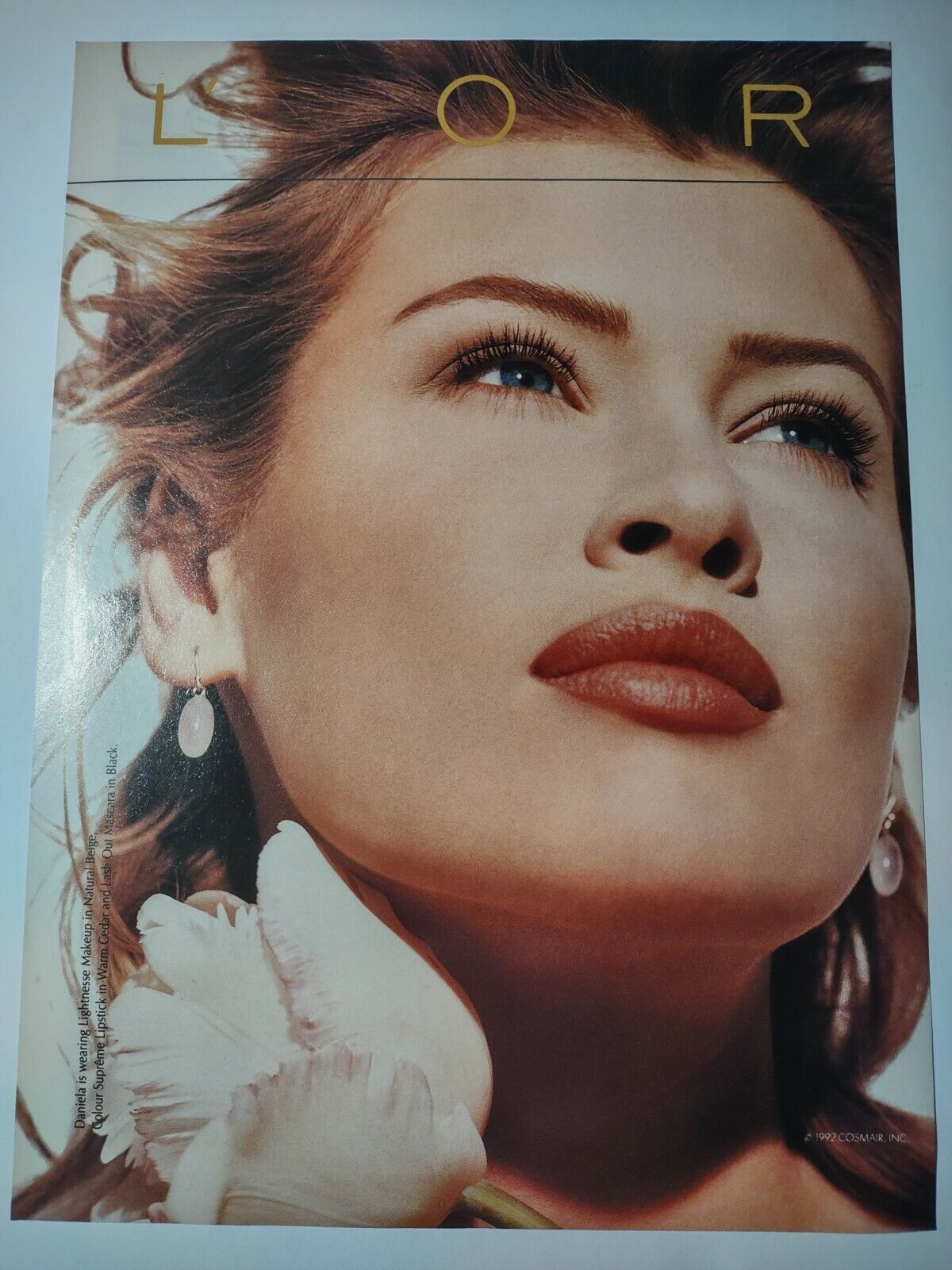 Loreal Lightnesse Natural Makeup Vintage 1990s Print Ad