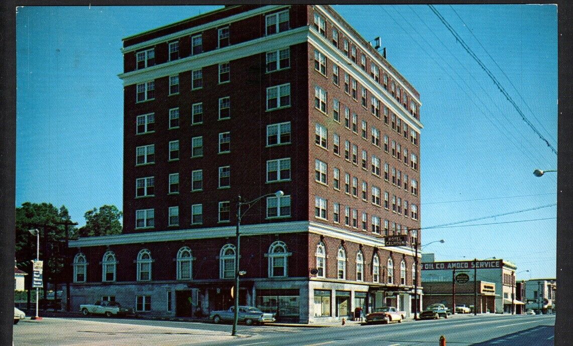 Postcard Anderson SC John C. Calhoun Hotel Ad Chrome Posted 1960