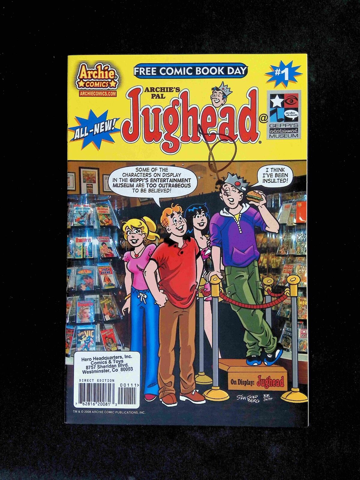Jughead #1  Archie Comics 2008 NM  FCBD
