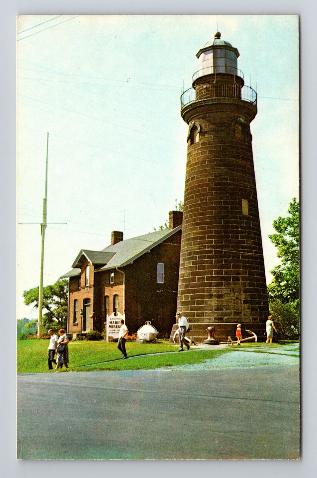 Fairport Harbor OH-Ohio, Fairport Marine Museum, Vintage Chrome Postcard