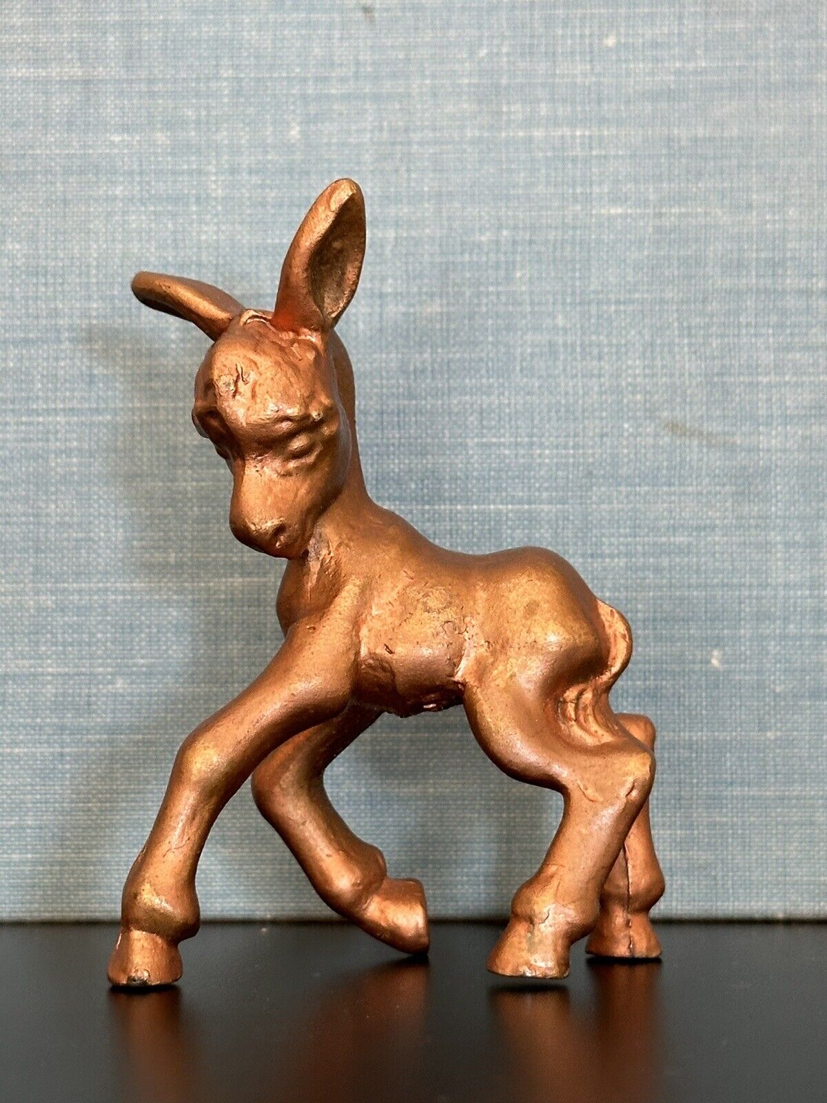 Vintage Art Deco 1930s signed McClelland Barclay bronze donkey figurine