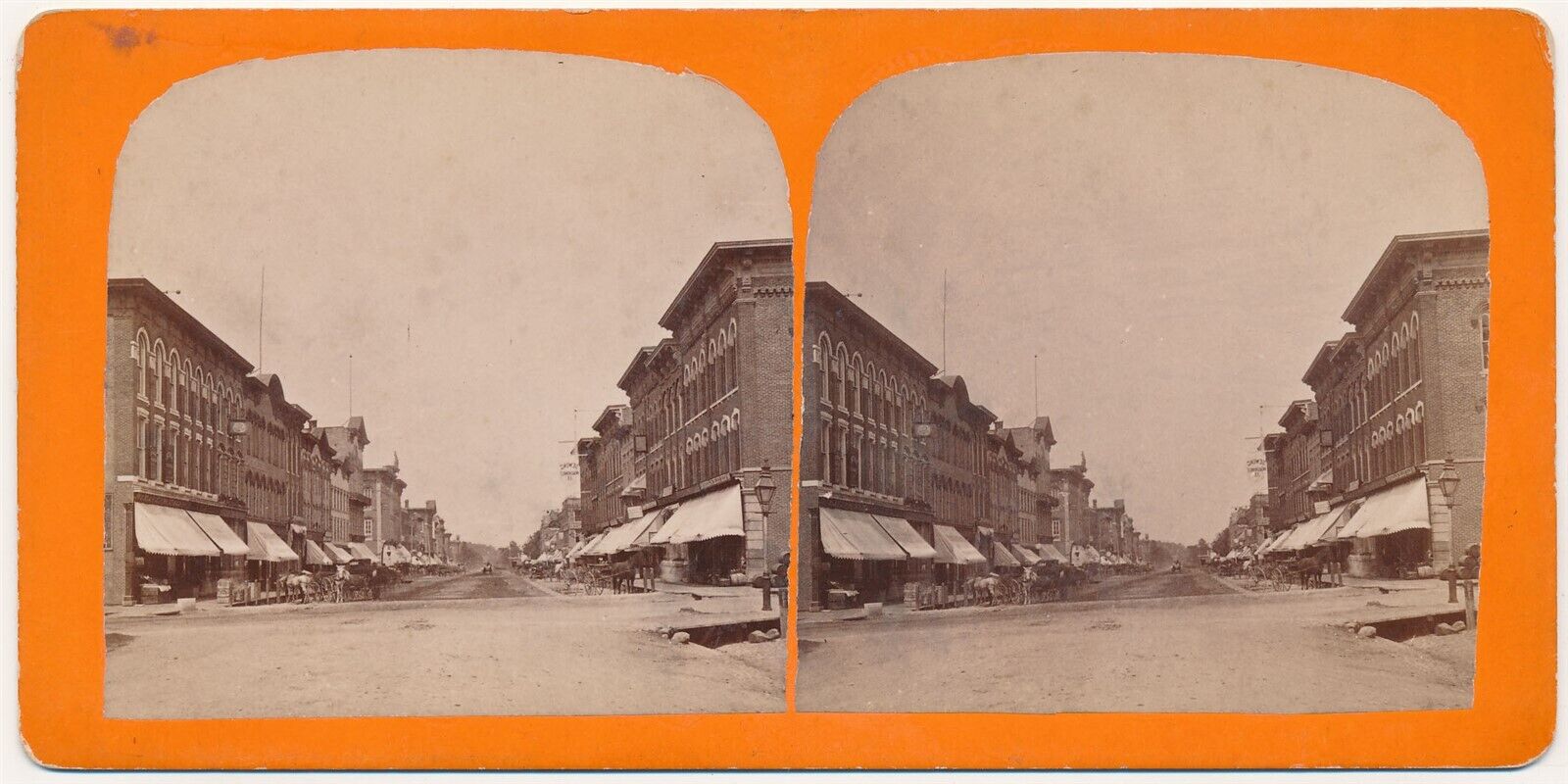MICHIGAN SV - Ann Arbor - Street Scene - 1880s