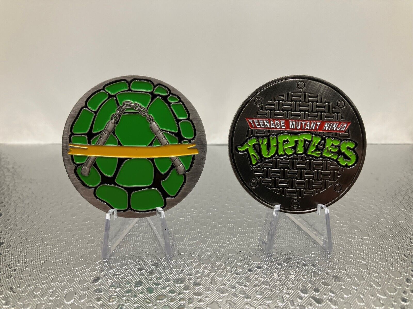 Teenage Mutant Ninja Turtles-Michelangelo, 2 inch Medallion Challenge Coin