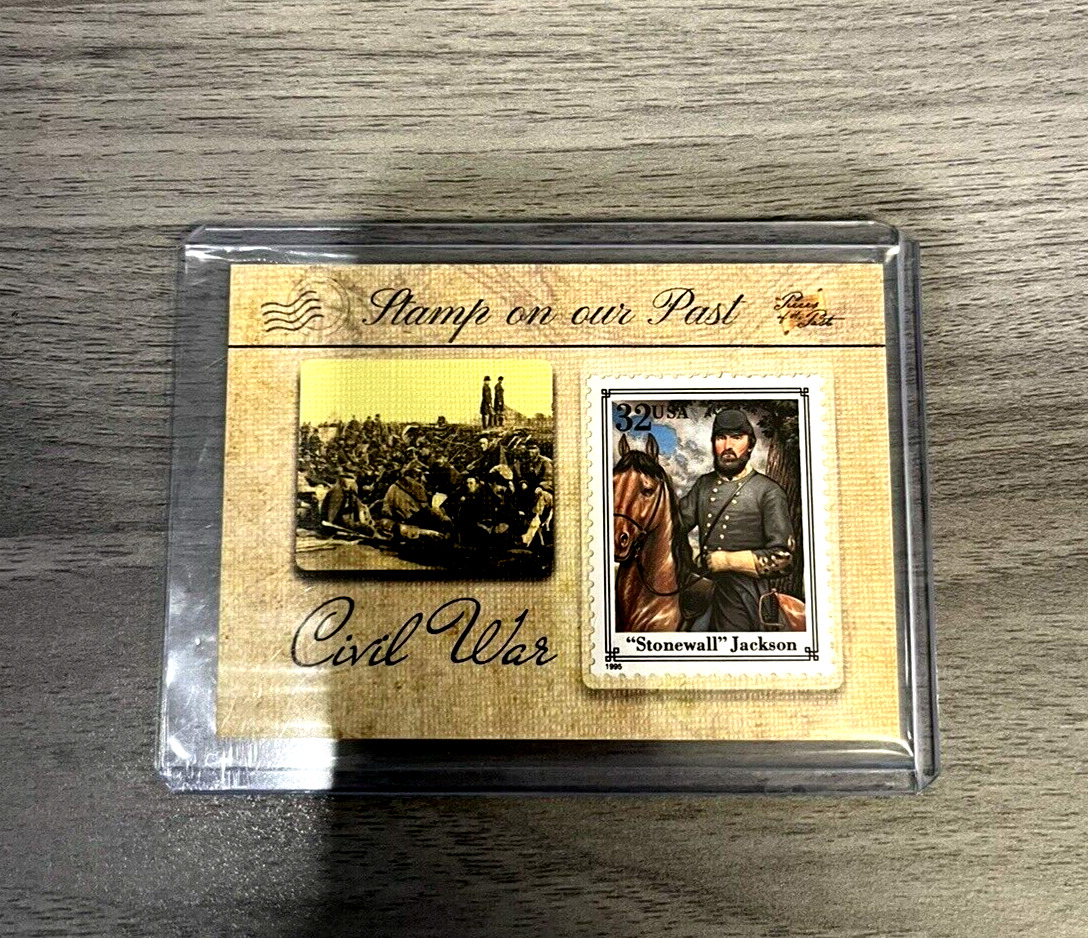 2018 Pieces Of The Past CIVIL WAR RELIC STONEWALL JACKSON STAMP HARD TO FIND