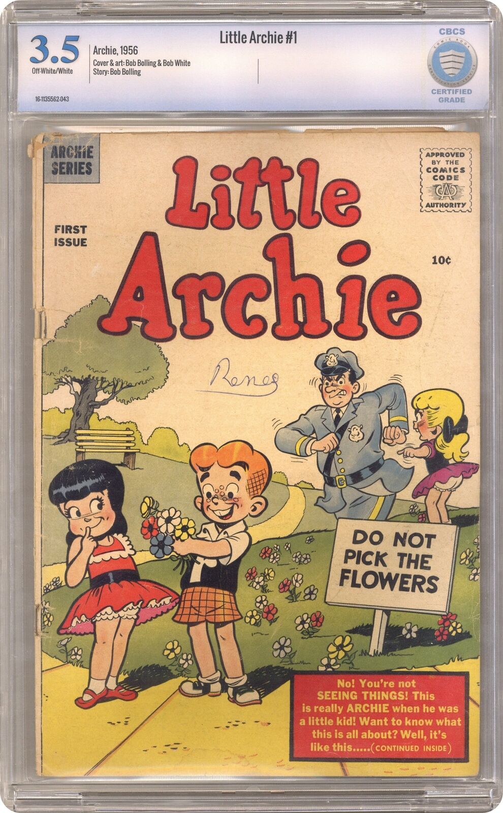 Little Archie #1 CBCS 3.5 1956 16-1135562-043 1st app. Little Archie