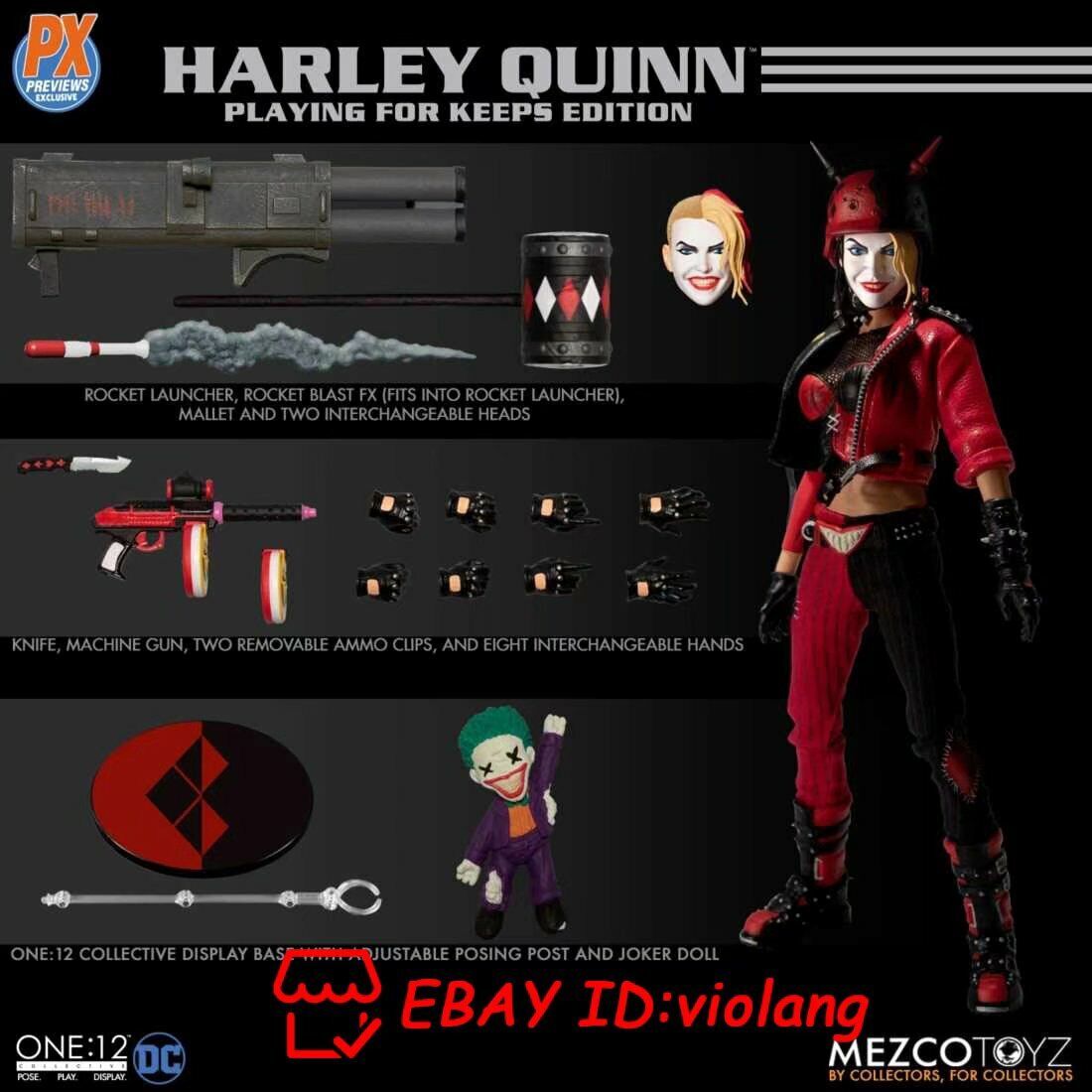 New Mezco One:12 Collective Harley Quinn PX 6inch Limited Action Figure In Stock
