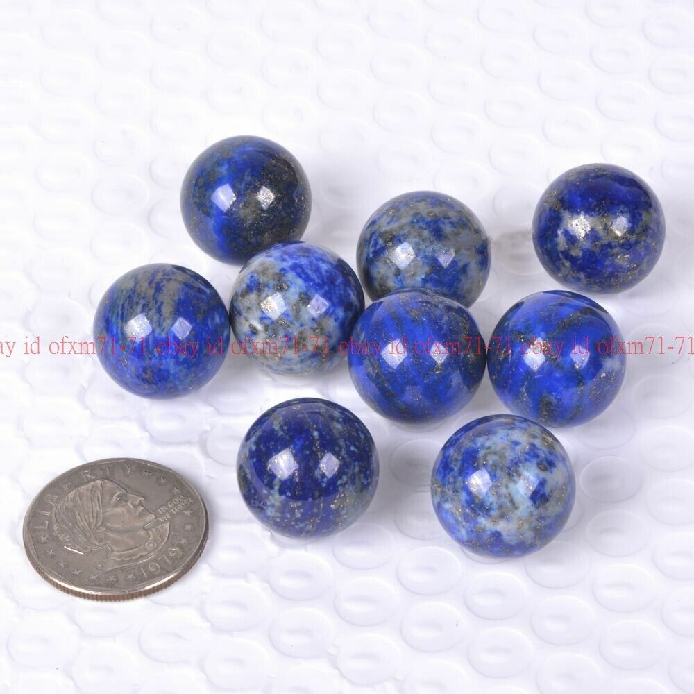 20mm Solid Lapis Lazuli Gemstone Minerals Crystal Healing Orb Ball Sphere