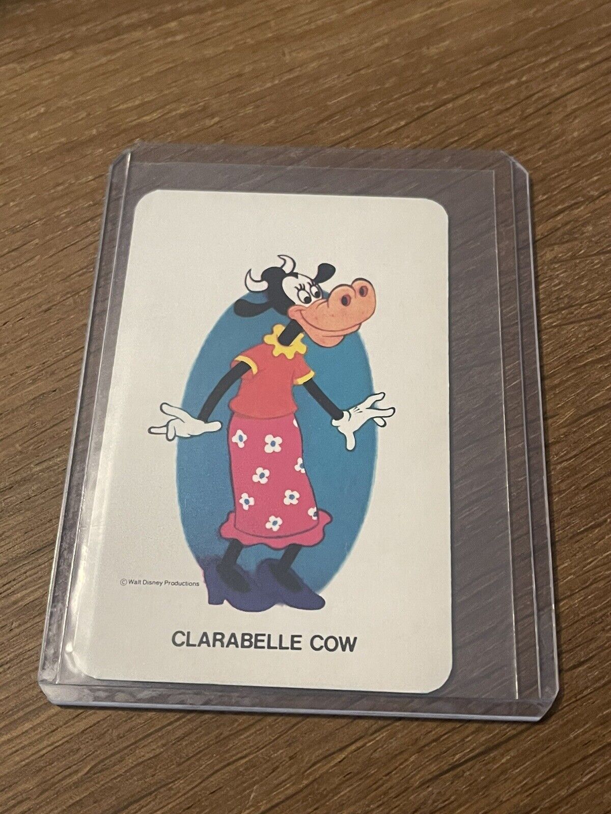 Authentic Vintage Walt Disney Productions Snap Clarabelle Card RARE DISNEYANA
