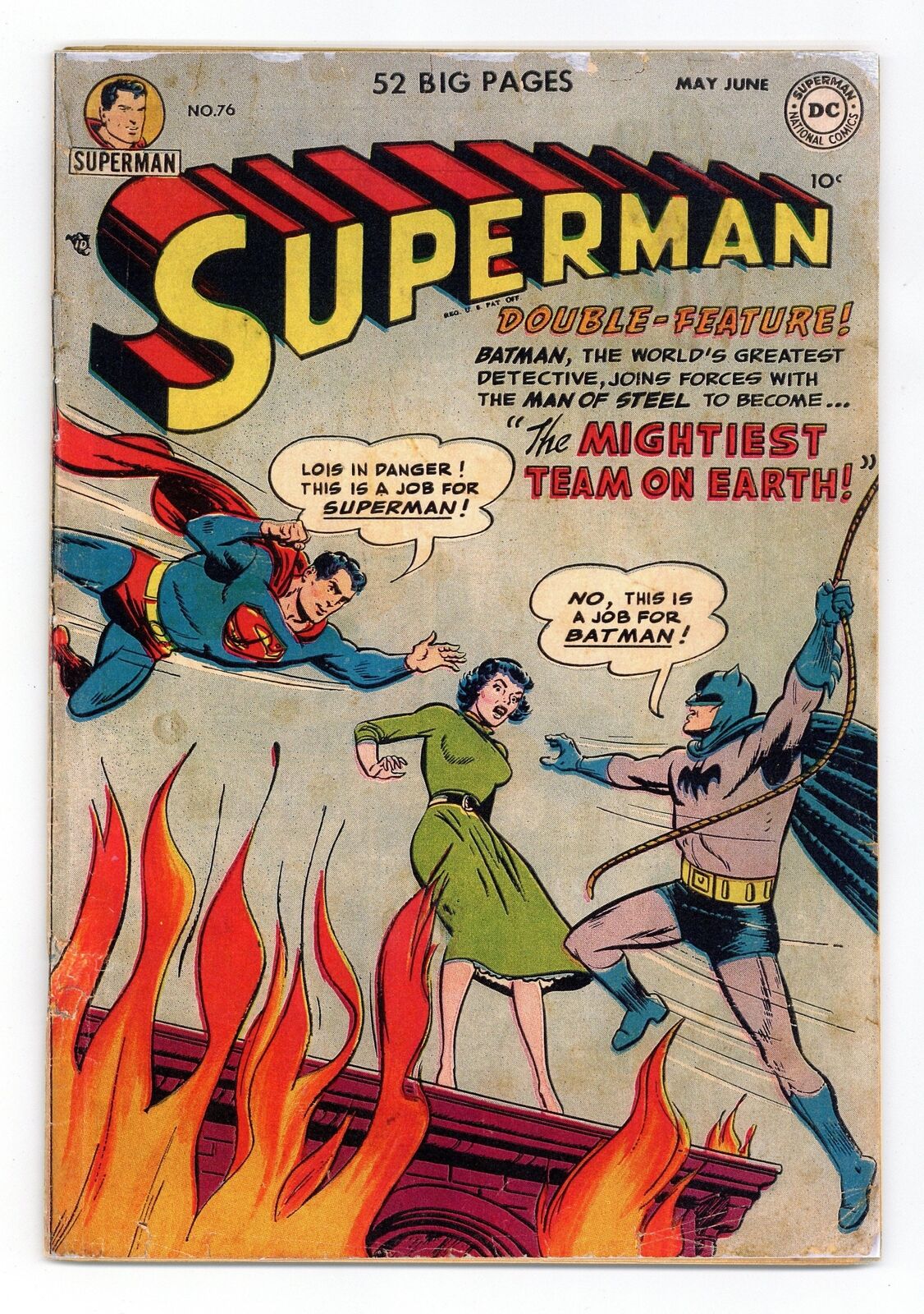 Superman #76 Coverless 0.3 RESTORED 1952