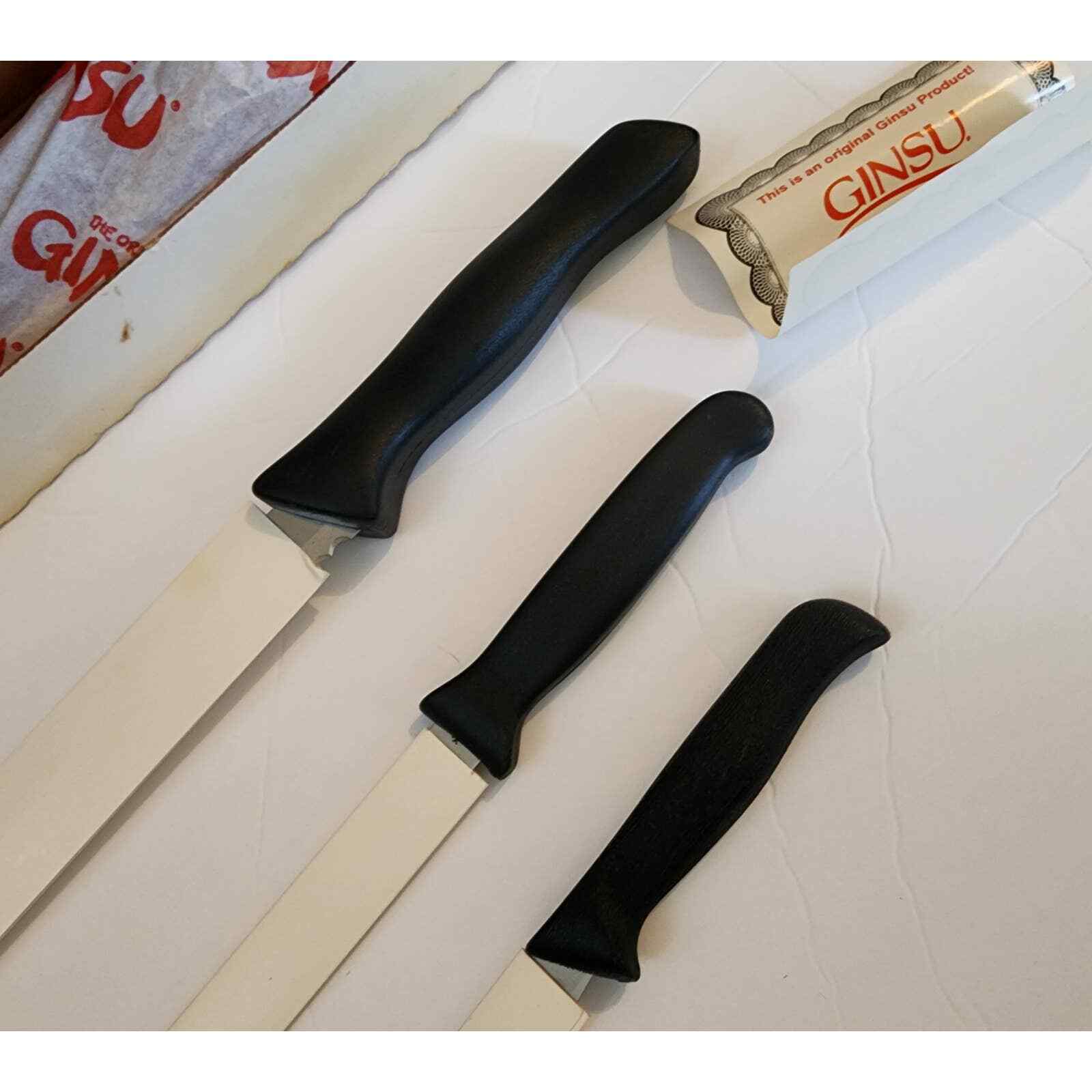 Ginsu Classic 3-Piece Knife Set Vintage With Original Box