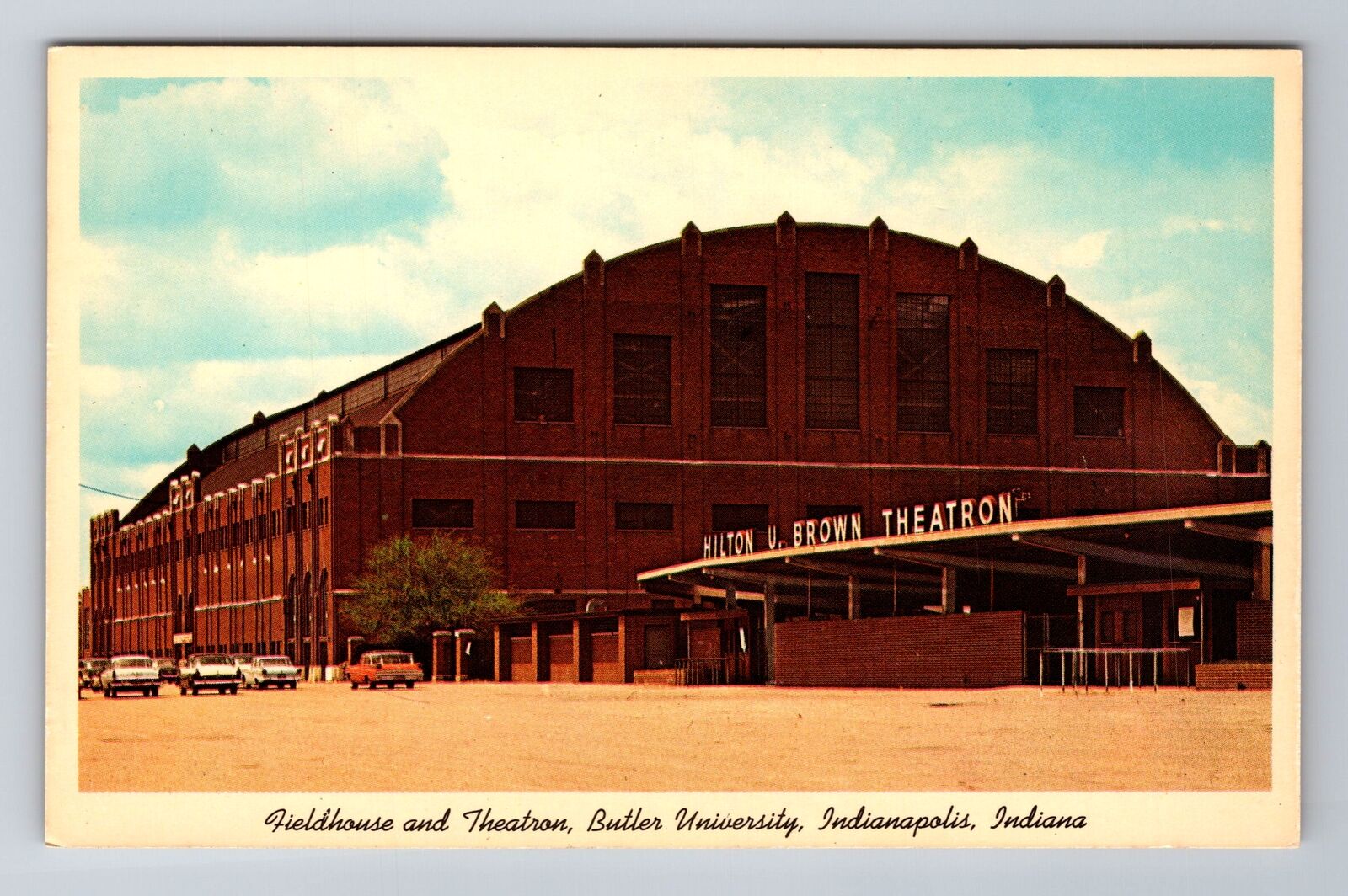 Indianapolis IN-Indiana, Butler University Fieldhouse, Antique Vintage Postcard