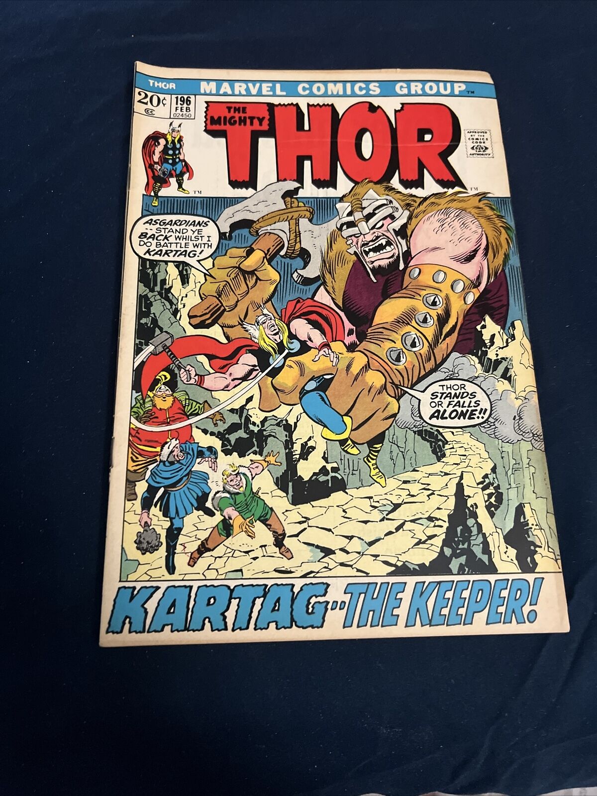 THOR #196 RARE DOUBLE COVER Marvel Comics 1972 VG/FN  VF/NM Inside
