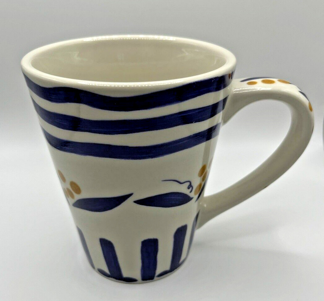 Vintage 1999 California Pantry Classic Ceramics Coffee Mug Cup Leaves Berries