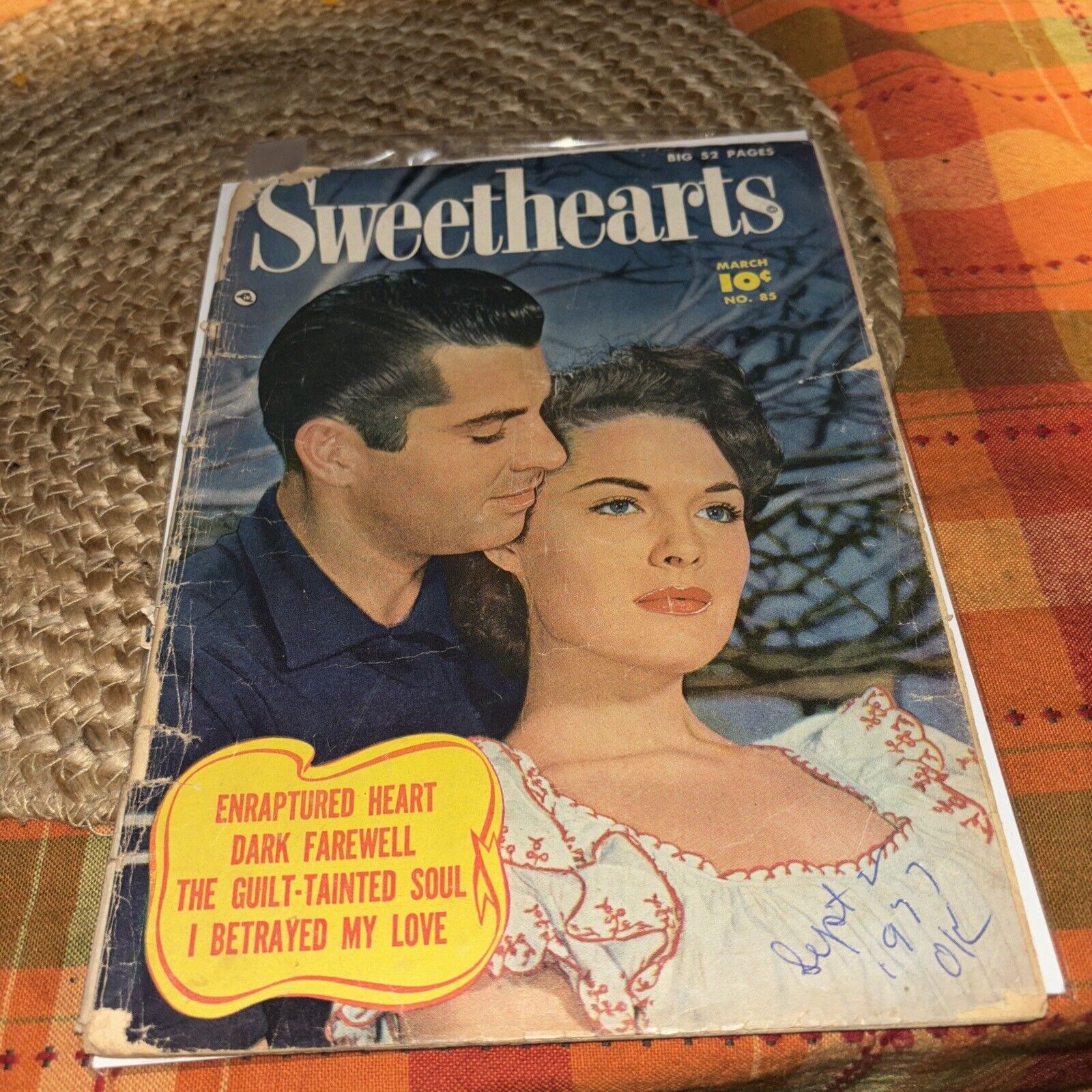 Rare Vintage SweetHearts #85 March1950 FAWCETT GA Romance Comic. Reader Copy