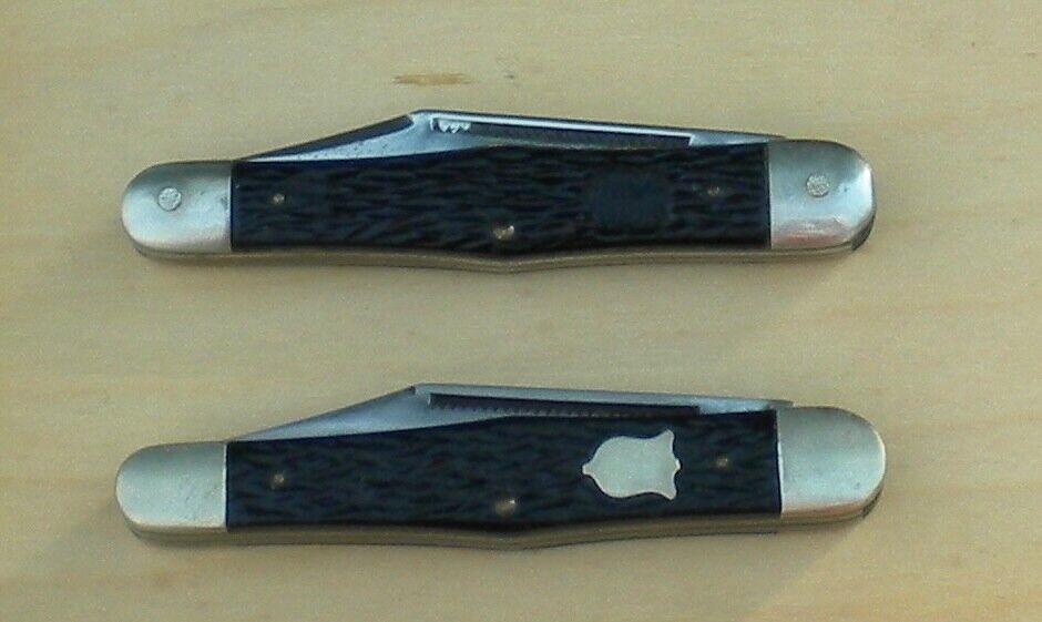 Two Camillus #72 Swell-Center Pocket Knives USA Used