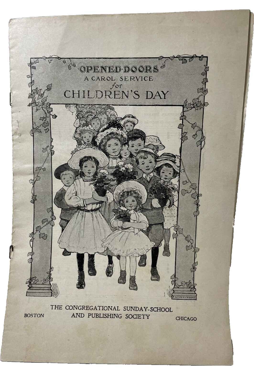 Children\'s Day Program Opened Doors Carol Service 1909 Congregational Sun School