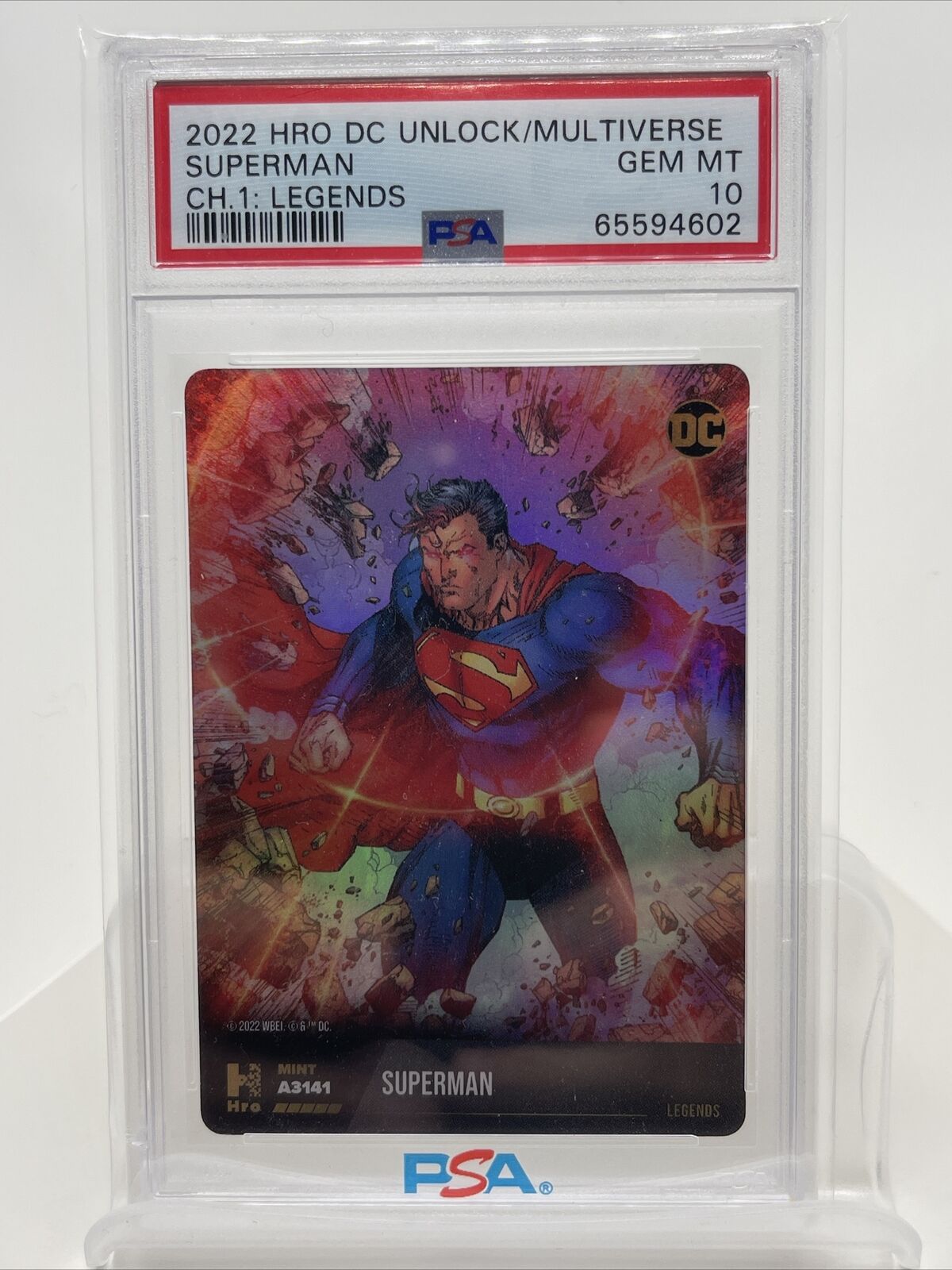 2022 DC Cards PSA 10 Gem MINT Superman Physical Only Legends Low pop