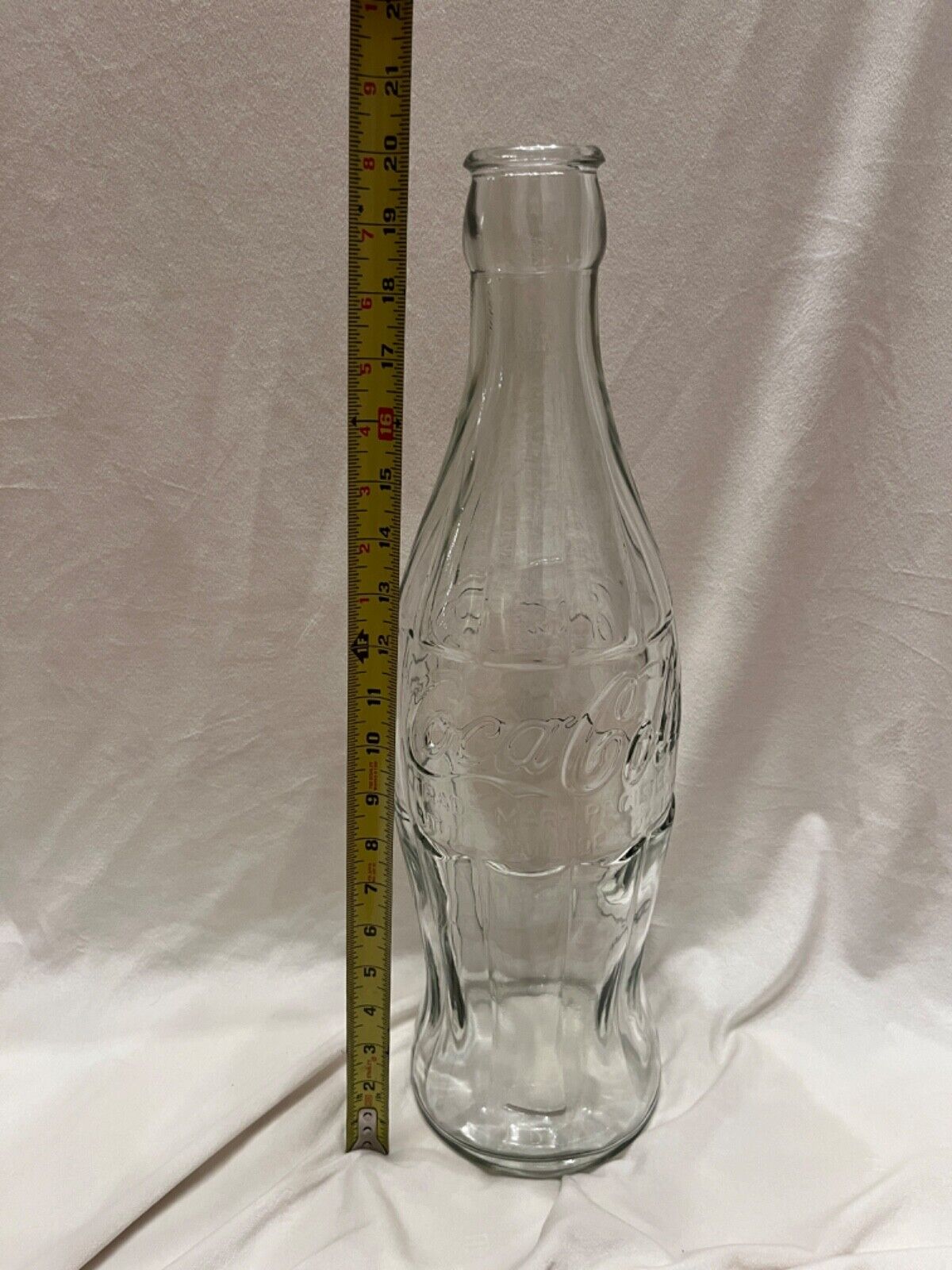 Vintage Display, Large (20” Tall) Coca-Cola Original Glass Bottle