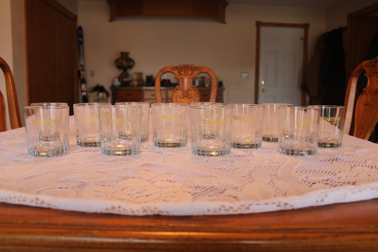 Disaronno Velvet Crystal Clear Low Ball Barware Set Of 12 Glasses