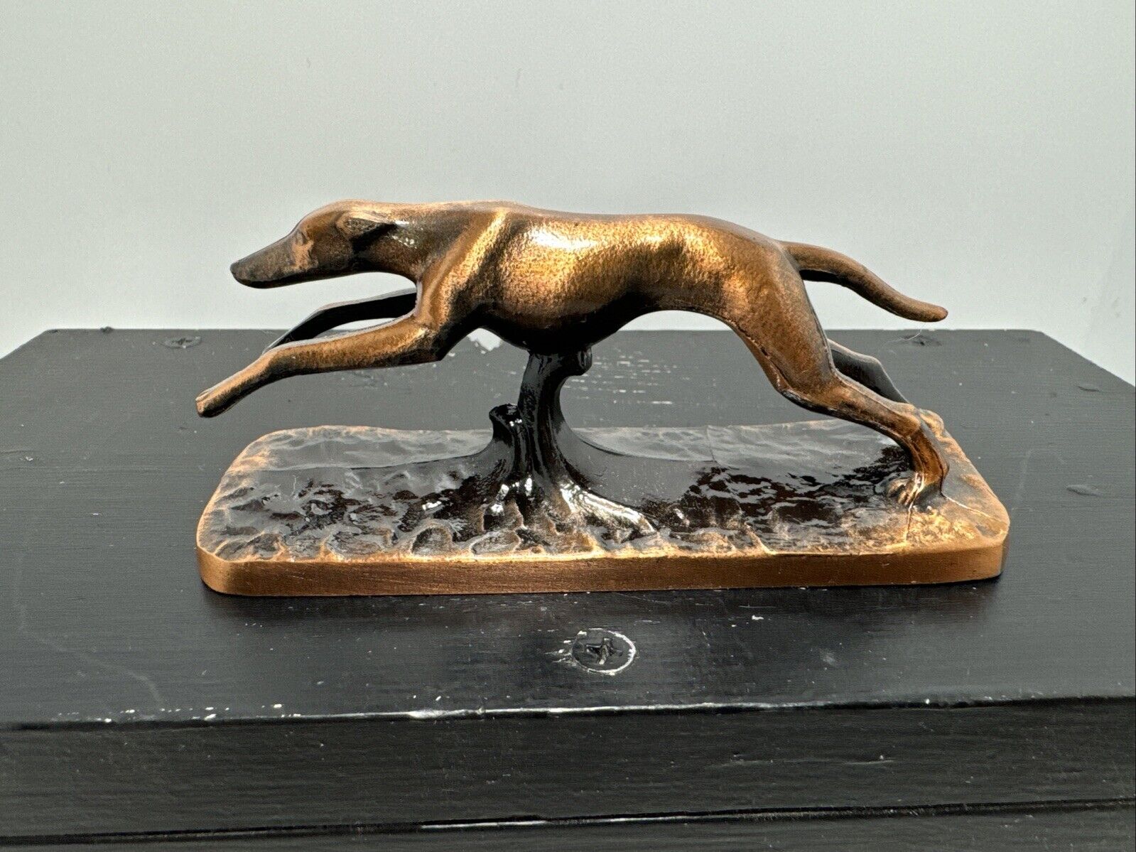 Vintage Metal Greyhound Whippet Dog 5