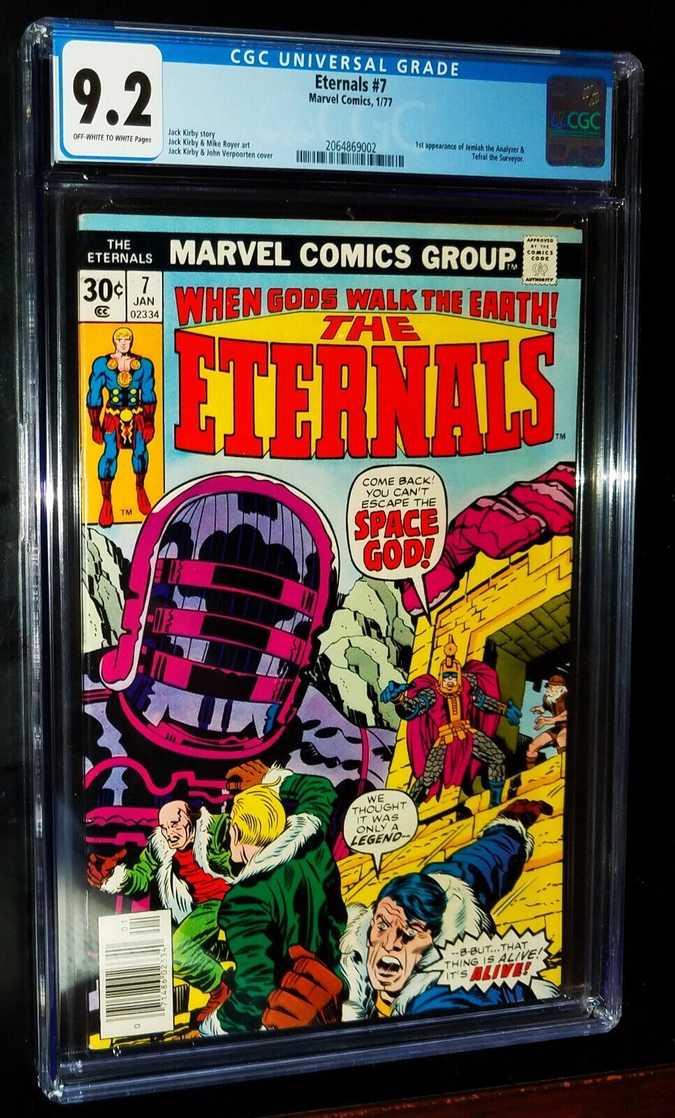 CGC ETERNALS #7 1977 Marvel Comics 9.2 NEAR MINT-