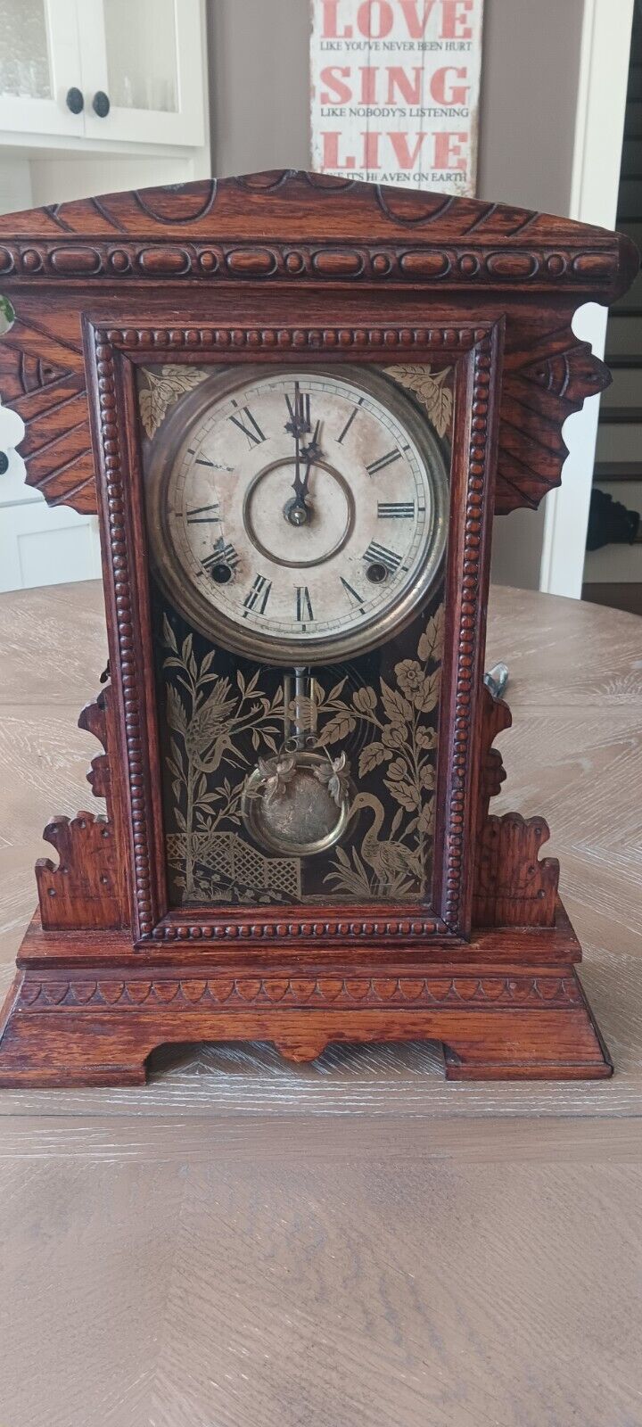 Rare Vintage Wm L Gilbert clock - Works