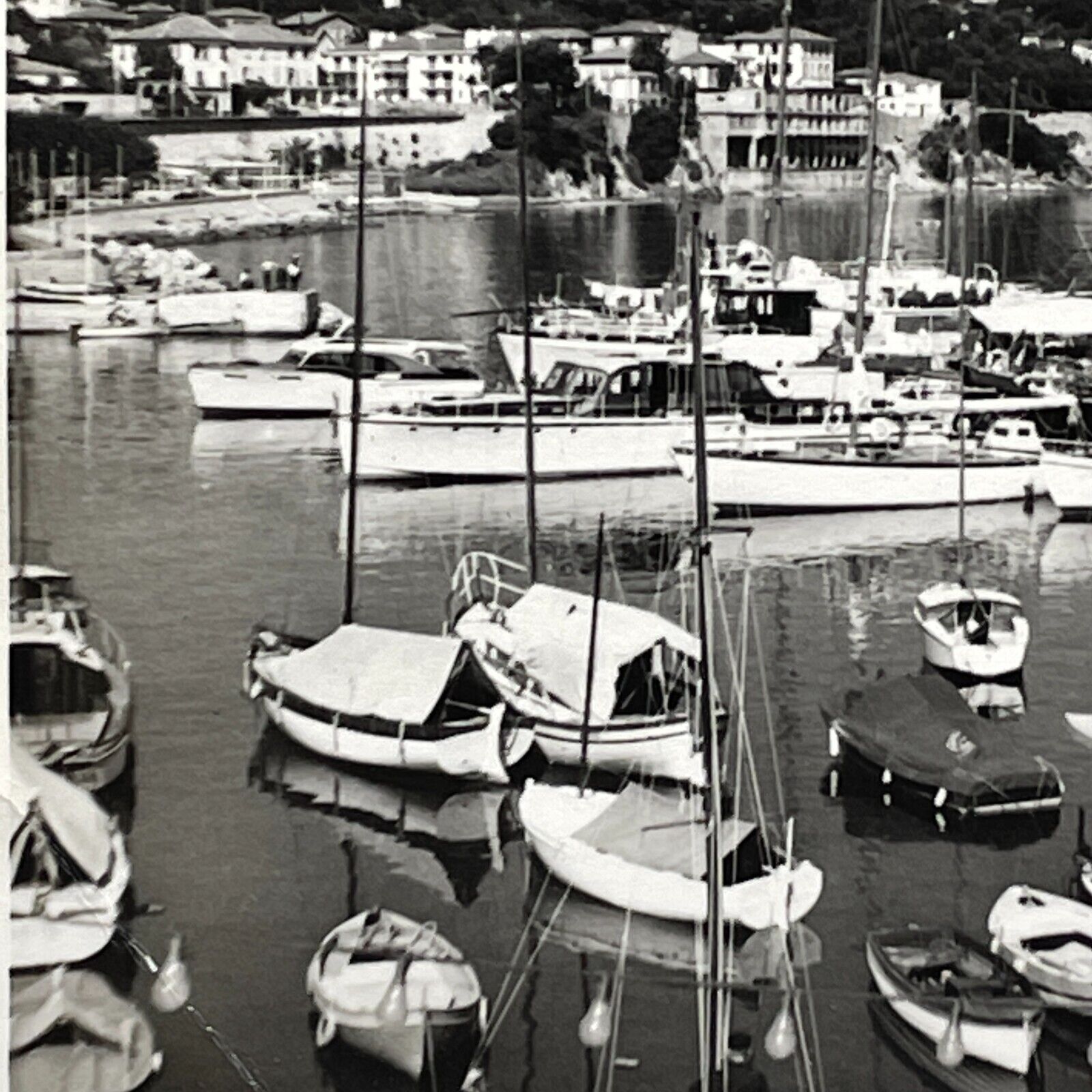 PB Photograph La Voile d'Or Nice France Port Harbor Boats Artistic View 