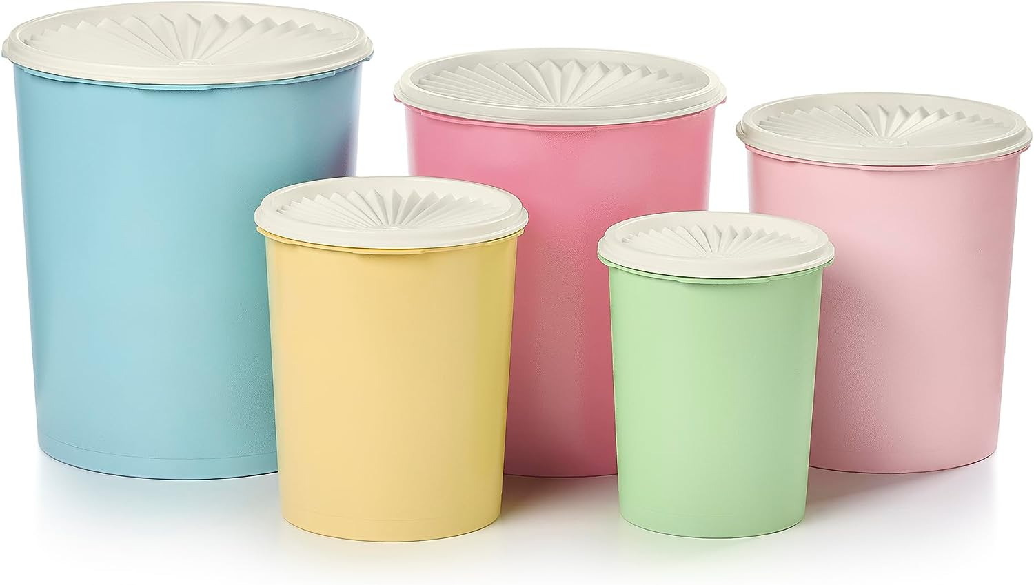 Heritage Collection 10 Piece Nested Canister Set in Vintage Colors