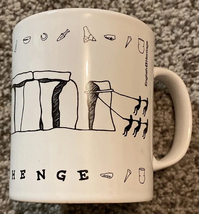 Stonehenge Coffee Tea Cup Mug Coloroll Made in England - White English Heritage