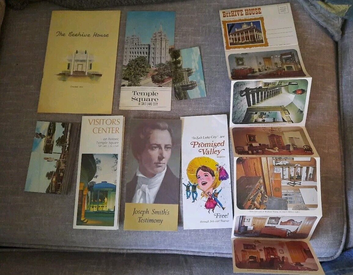 VTG Salt Lake City Utah Mixed Lot Travel Brochures Ephemera 50s 60s Souvenirs