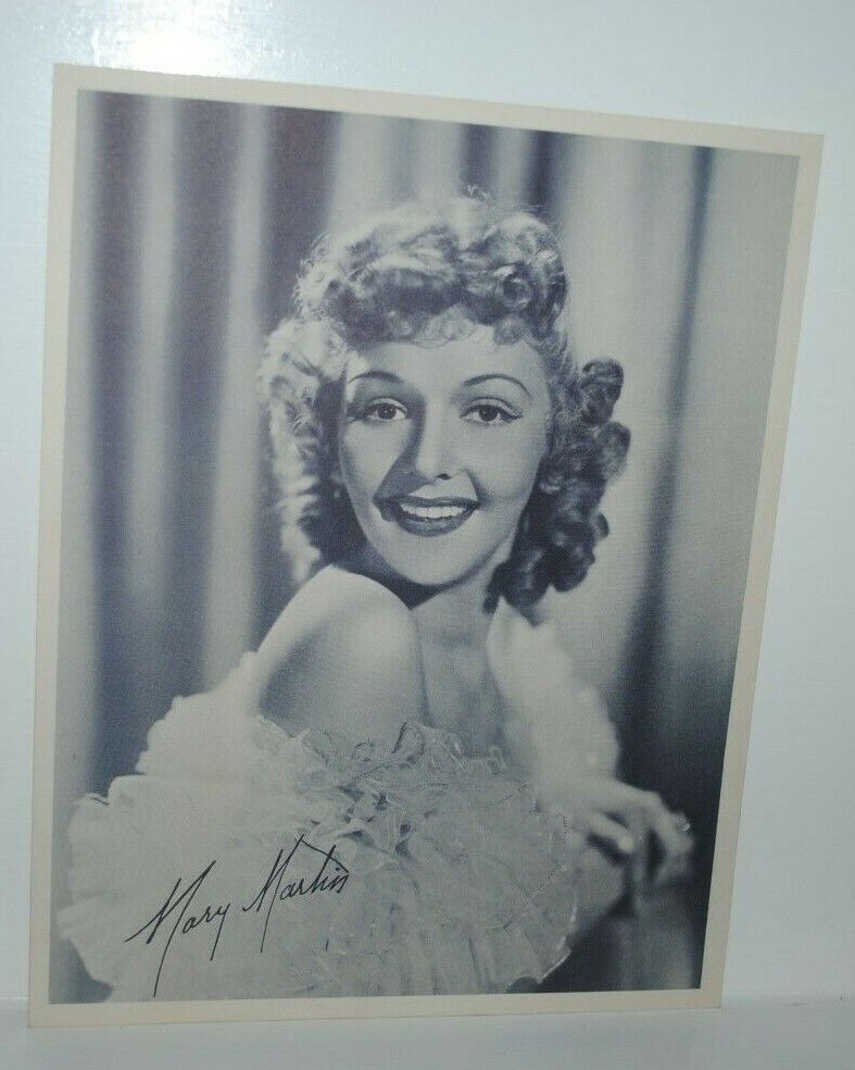 1940 Mary Martin, Standard Oil premium 8x10 photo, NRMT, movie star