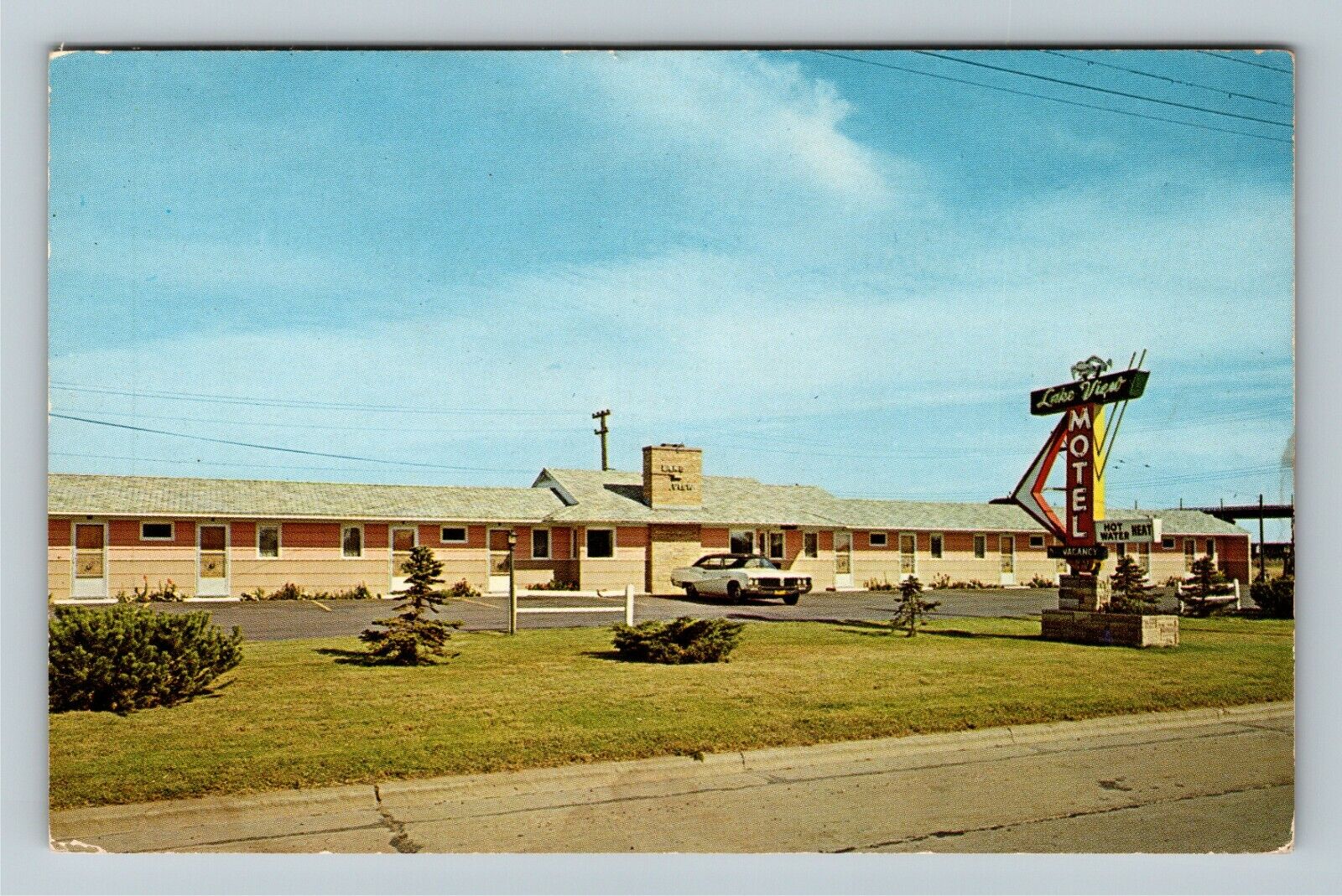 Superior WI-Wisconsin, Lake View Motel, Vintage Postcard