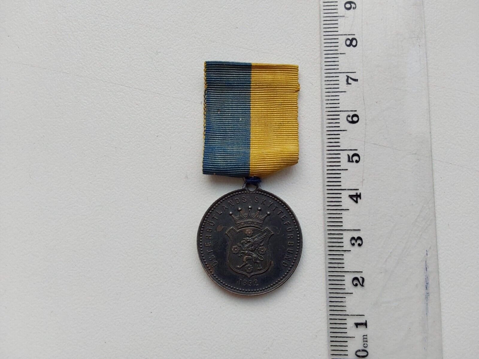 Medal. Excellent service in the Oster Gotland militia. Sweden. 1892.
