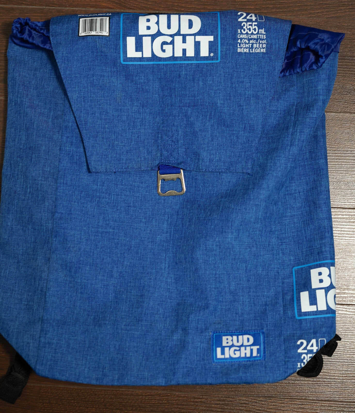 Cooler Bag Bud Light Blue Backpack Beer Case 24 Built In Can Opener Tailgater