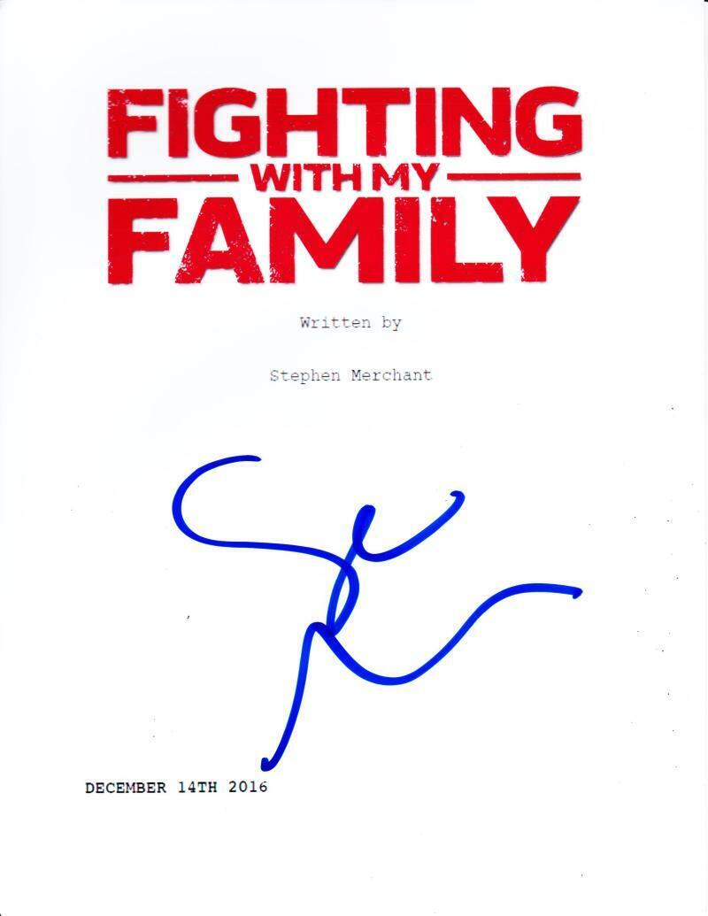 STEPHEN MERCHANT SIGNED FIGHTING WITH MY FAMILY FULL SCRIPT AUTOGRAPH WWE COA