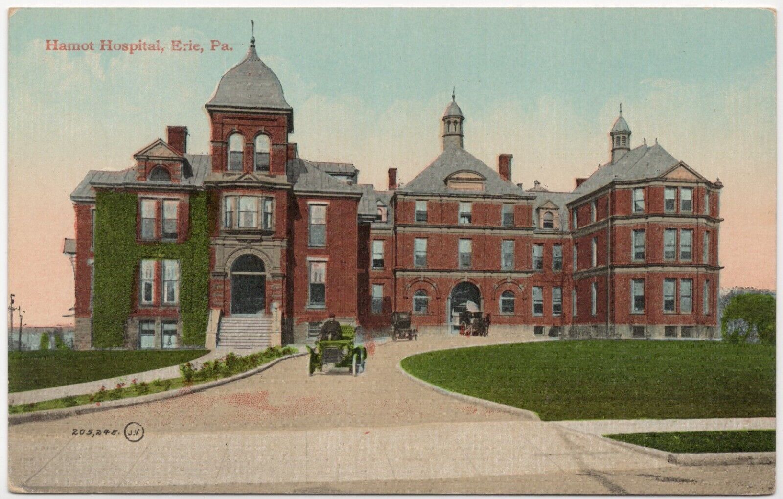 Hamot Hospital Erie Pennsylvania Leighton and Valentine Co. Unposted Postcard