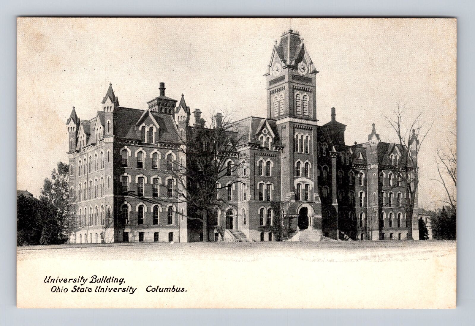 Columbus OH-Ohio, University Building, Ohio State University, Vintage Postcard