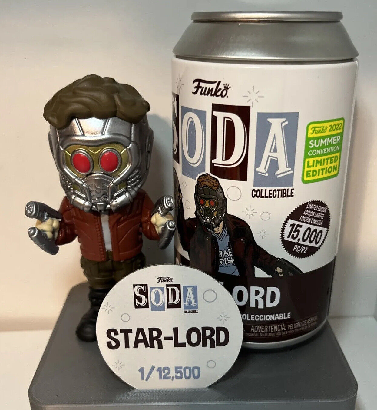 Funko Soda Guardians Of The Galaxy Star Lord SDCC Limited Edition Exclusive