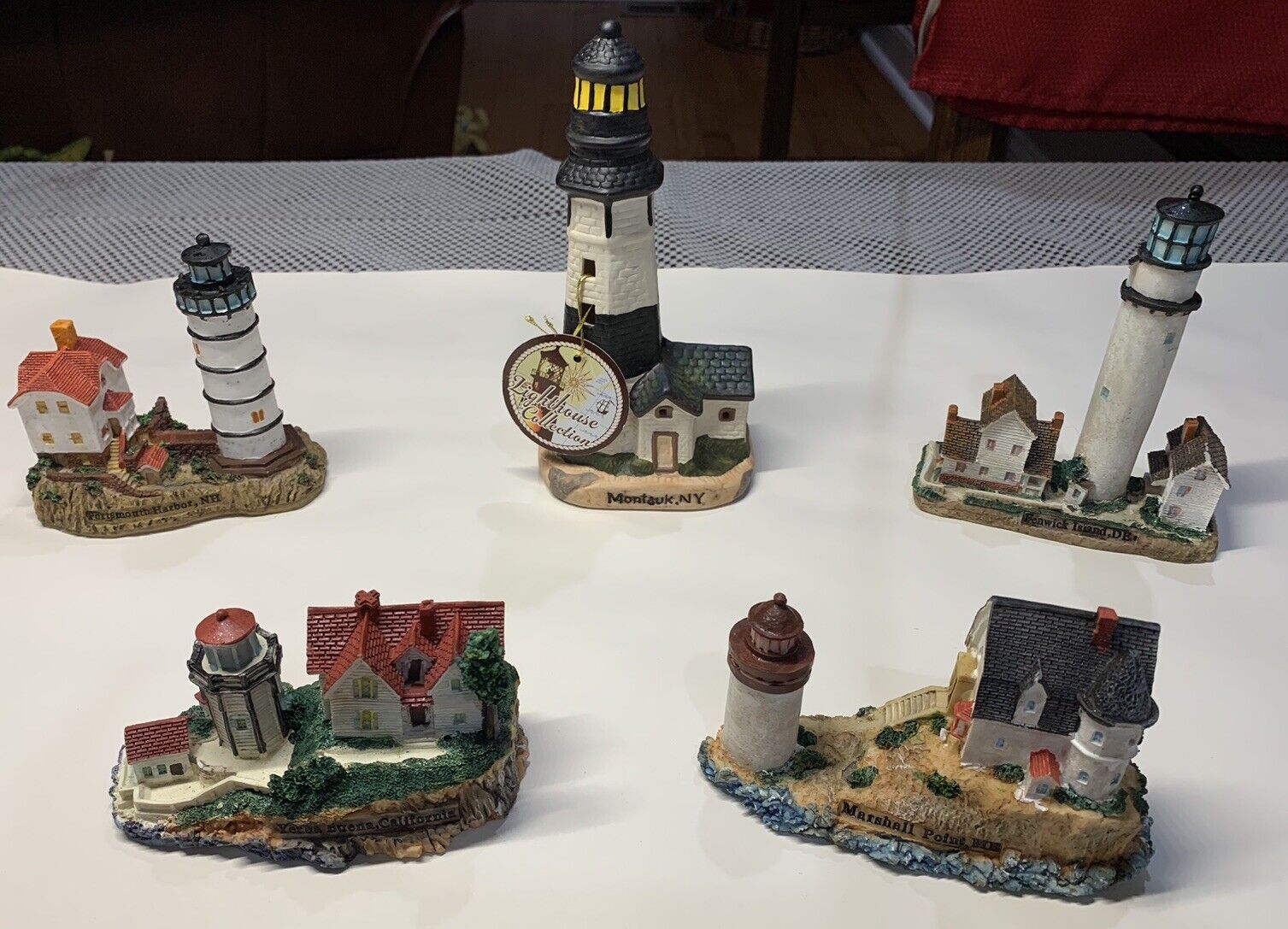 Vintage Lighthouse Collection Set Of 5
