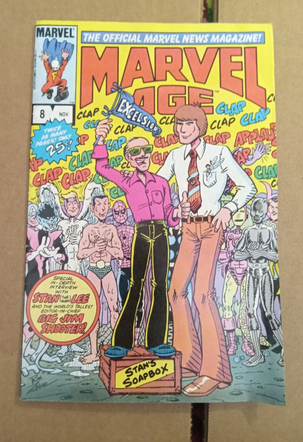 Marvel news Magazine Marvel Age Vol. 1 #8 featuring Stan Lee