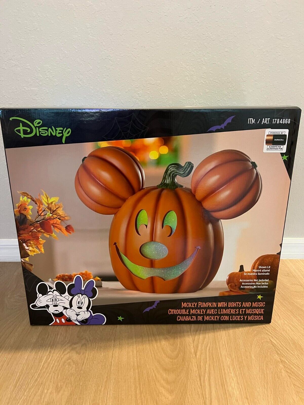 Disney Mickey Pumpkin Light Up Jack O Lantern Costco 2024 IN HAND SHIP NOW
