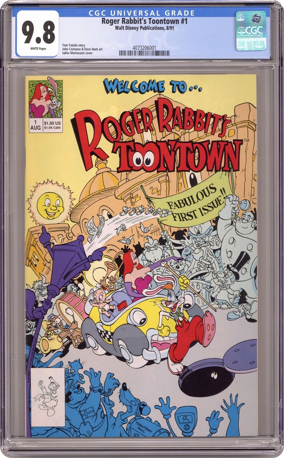 Roger Rabbit's Toontown #1 CGC 9.8 1991 4073206001