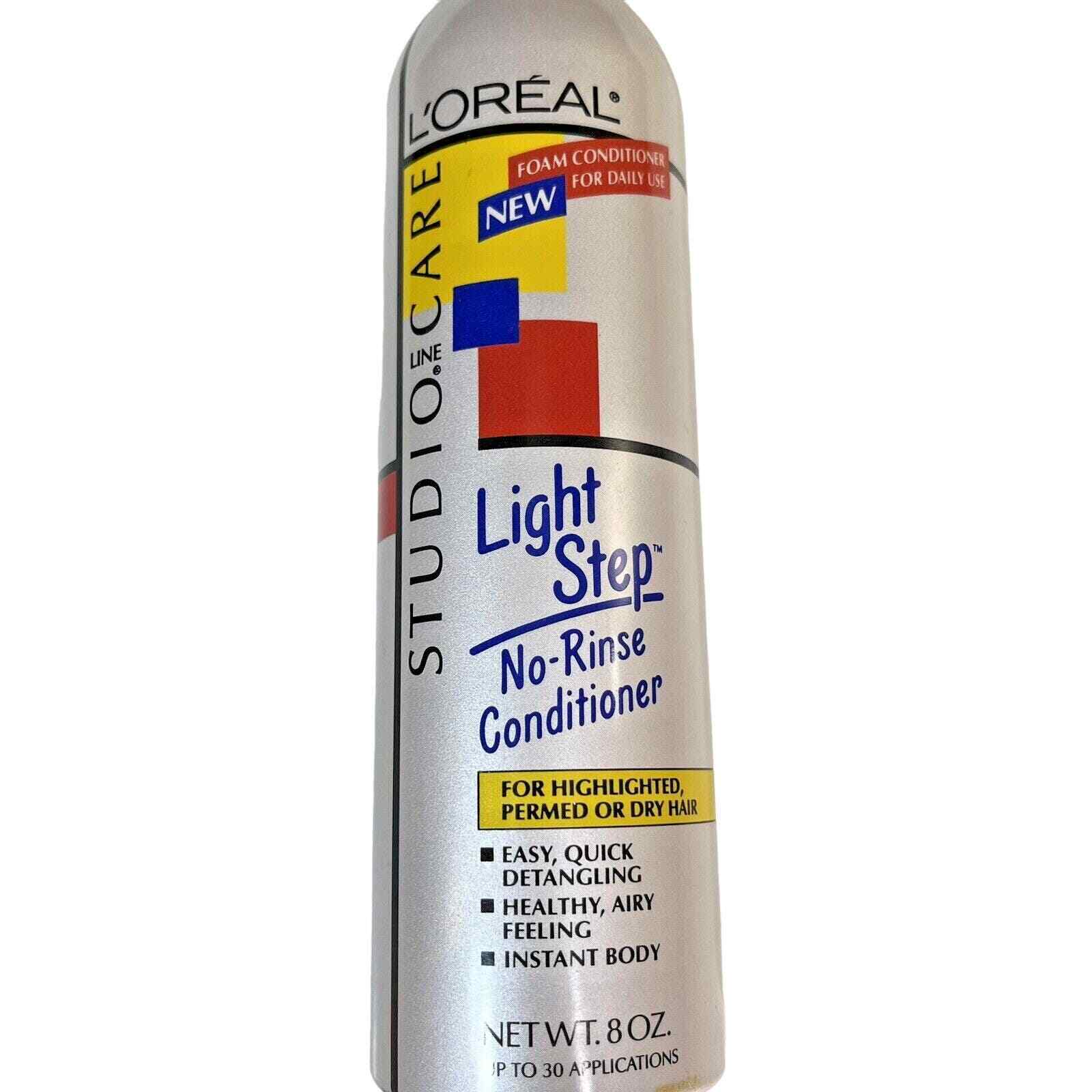1990s Loreal Studio Line Light Step No Rinse Foam Hair Conditioner Vintage
