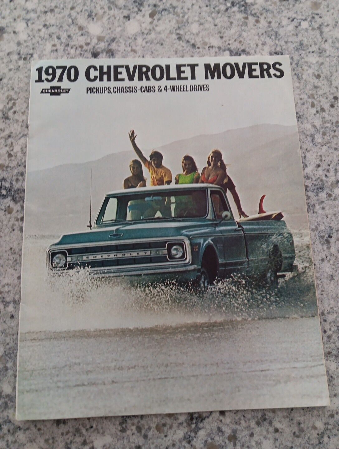 1970 Chevrolet Movers Pickups, 4-wheel Drives, Vehical Print Ad. Dealer Handout