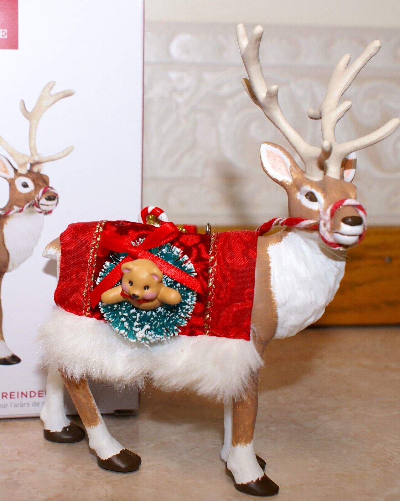 NEW Hallmark 2023 FATHER Christmas Reindeer Limited Edition Ornament, CUTE