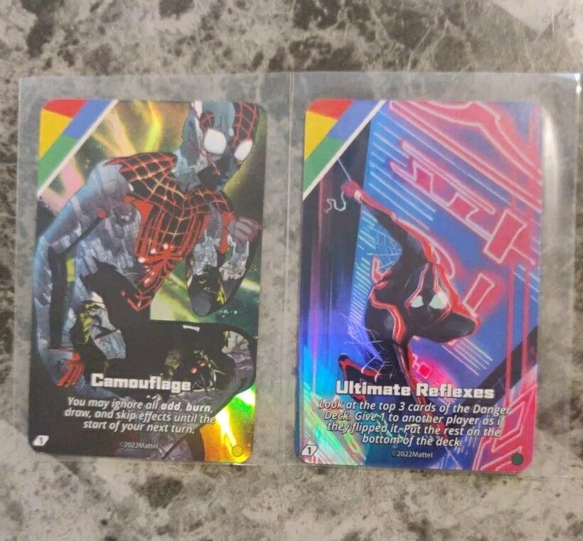UNO Ultimate Marvel - Miles Morales Combo- Two Foil Chase Cards