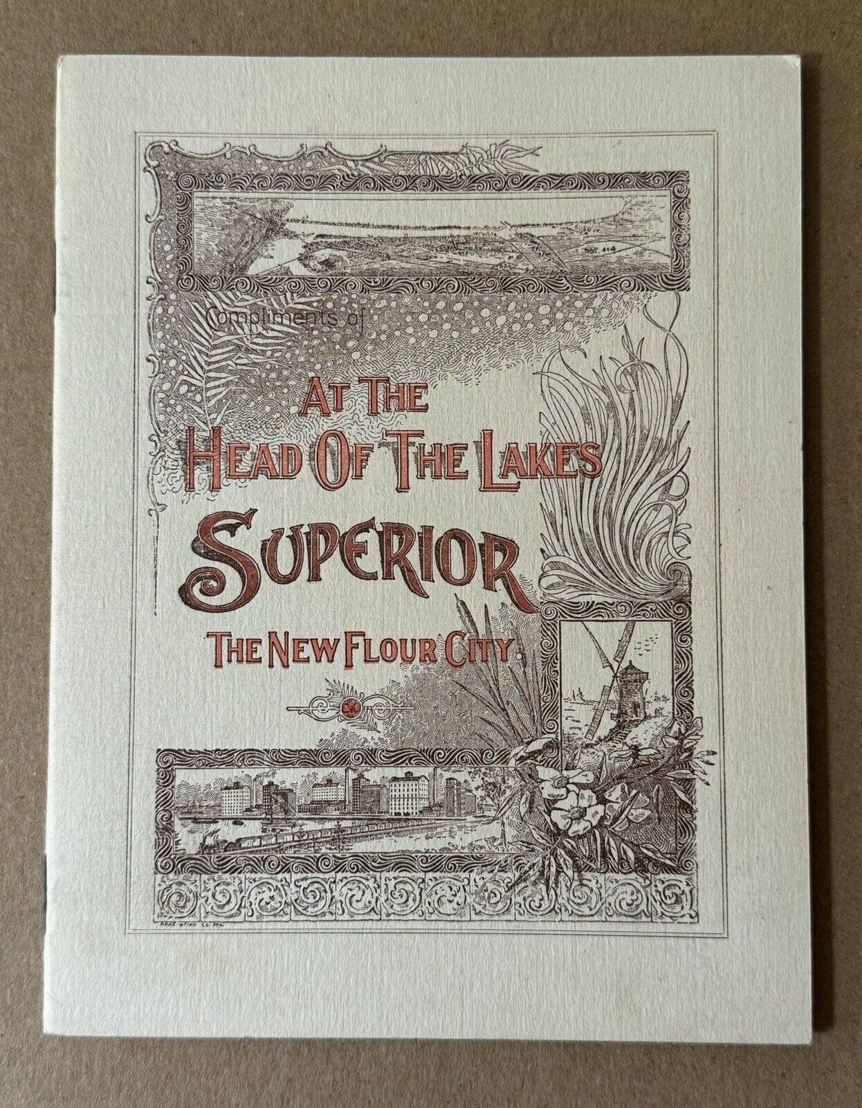 Original 1893 Superior, Wisconsin Flour Mill Grain Elevator Advertising Booklet